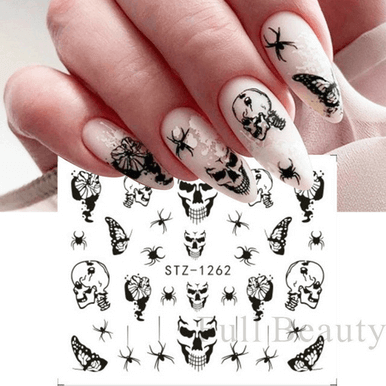 Halloween Pumpkin Nail Sticker Watermark Sticker - Image 10