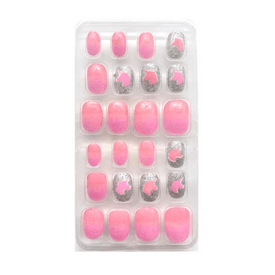 Children's 24 Piece Pocket Cartoon Caring Wearable Nail Care Sticker - Image 4