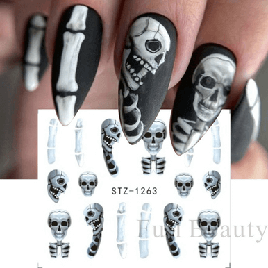 Halloween Pumpkin Nail Sticker Watermark Sticker - Image 11