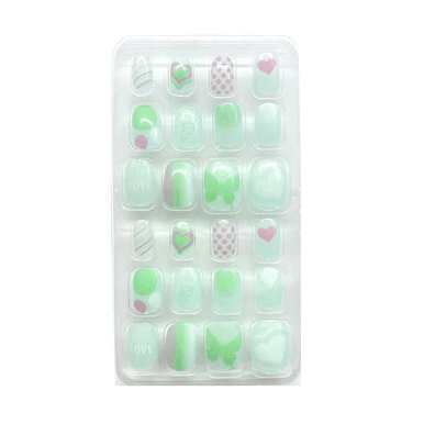 Children's 24 Piece Pocket Cartoon Caring Wearable Nail Care Sticker - Image 5