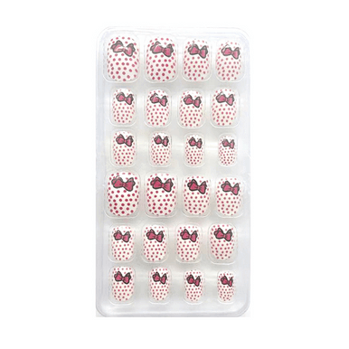 Children's 24 Piece Pocket Cartoon Caring Wearable Nail Care Sticker - Image 6