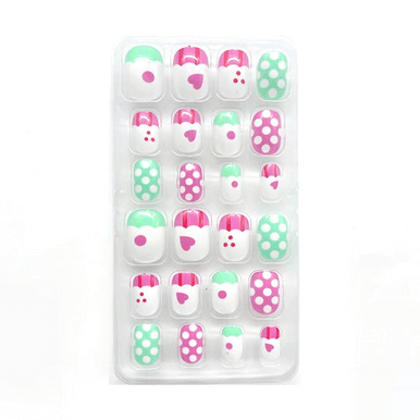 Children's 24 Piece Pocket Cartoon Caring Wearable Nail Care Sticker - Image 7