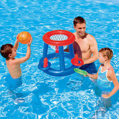 Outdoor Swimming Pool Toys Inflatable Ring Throwing Ferrule Game Set Floating