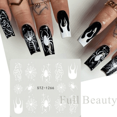 Halloween Pumpkin Nail Sticker Watermark Sticker - Image 14