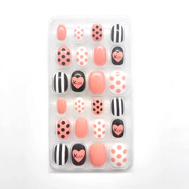 Children's 24 Piece Pocket Cartoon Caring Wearable Nail Care Sticker - Image 9