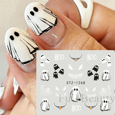 Halloween Pumpkin Nail Sticker Watermark Sticker - Image 16