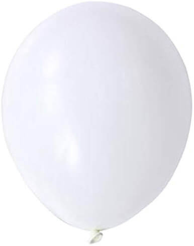 Metallic White Latex Balloons - 12 inches