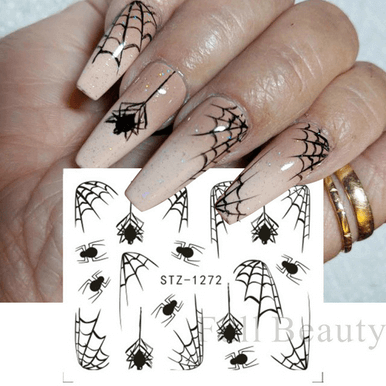 Halloween Pumpkin Nail Sticker Watermark Sticker - Image 19