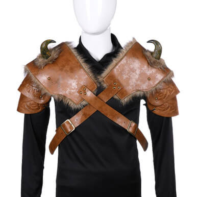 Halloween Cosplay Costume Men's Medieval Viking Armor Shoulder - Image 5