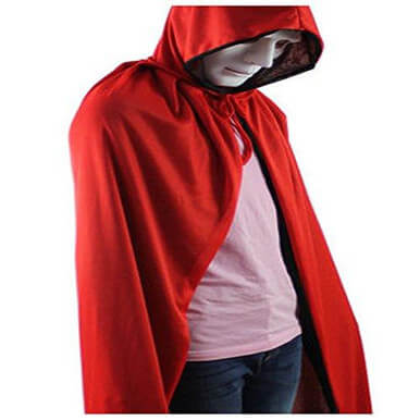 Halloween Costume Cloak Death Cloak Tape Cape Hat Red And Black - Image 2