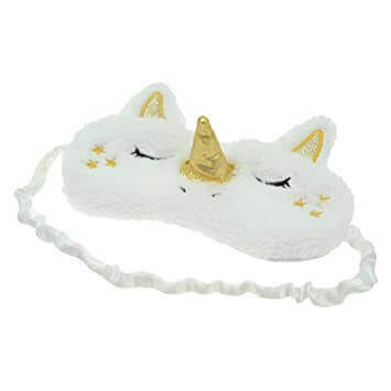Unicorn Sleeping Mask Cute Unicorn Horn Soft Plush With Silk, Blindfold Eye-Shade For Kids And Women - Image 5