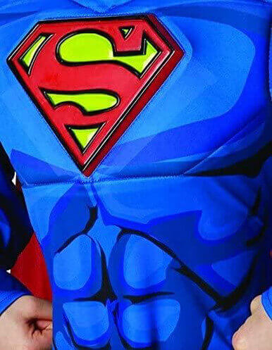 Alternative view of Deluxe Comic Book Superman Costume for Kids