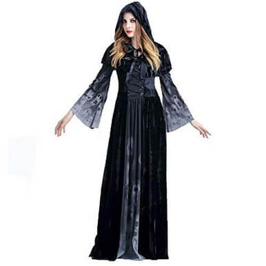 Women'S Classic Vampire Skull Print Cosplay Dress - Image 4