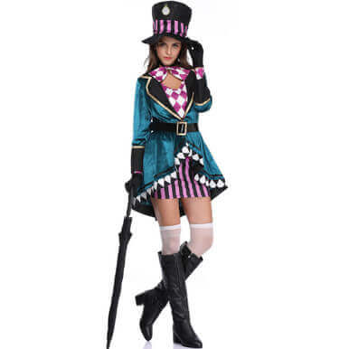 Halloween Hatter Female Mage Costume