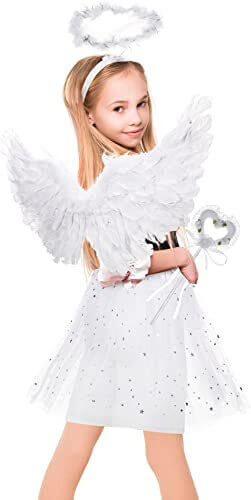 Angel Wings, Tiara And Wand, 3 Pieces Set - Image 5