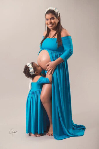 Maternity parent-child dress - Image 4