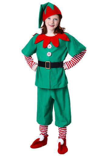 Alternative view of Unisex Elf Costume Christmas Elf Costume for Kids