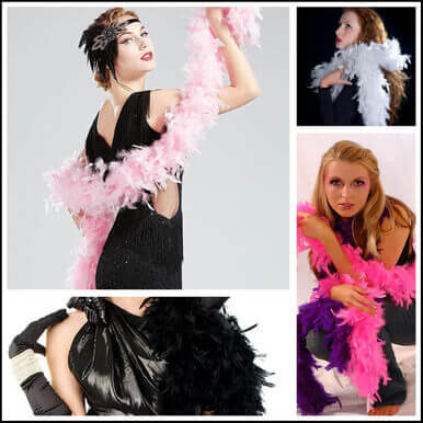 200g Boa Thick Fancy Dress for Adults, Kids Turkey Feather Strip Scarf Decoration - Image 12