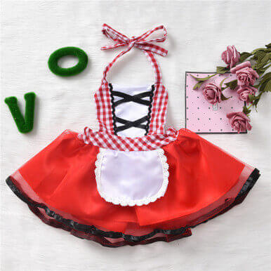 Girls' European And American Fashion Women's Red Riding Hood Costume