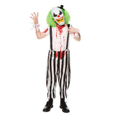 Evil Scary Clown Zombie Costumes For Halloween