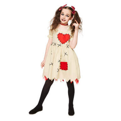 Voodoo Doll Zombie Costume for Kids Halloween