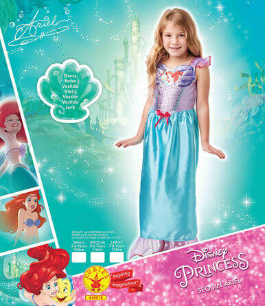 Sequin Ariel Costume for Kids - Image 5