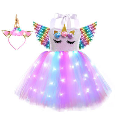 TUTU Skirt Children's Wings With Lights
