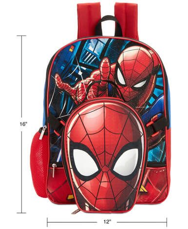 Spider-Man Backpack & Lunch Bag, Little & Big Boys - Aj Costumes - Image 3
