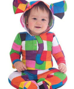 Elmer The Patchwork Elephant Csotume - 12-18 Months