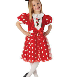 Red Glitz Minnie Mouse Costume for Kids