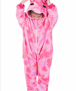 Unicorn Pajamas Onesie Pink for Kids