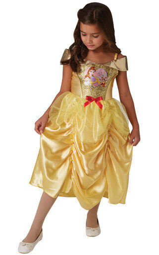 Disney Princess Sequins Belle Girls Costume