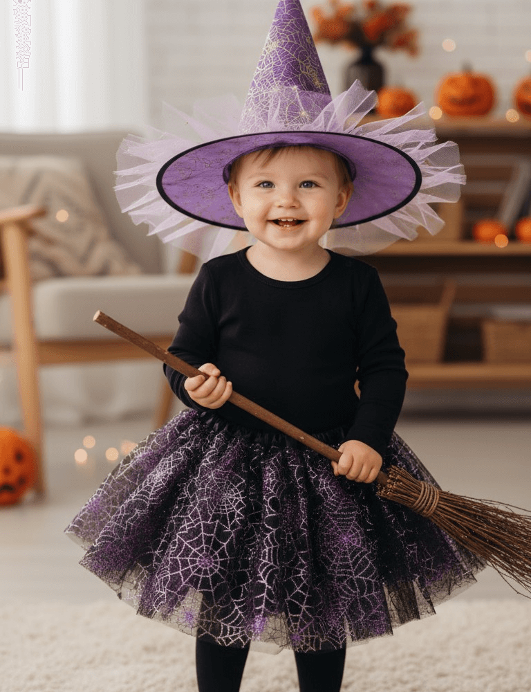 Alternative view of Witch Tutu Skirt , Hat, Purple