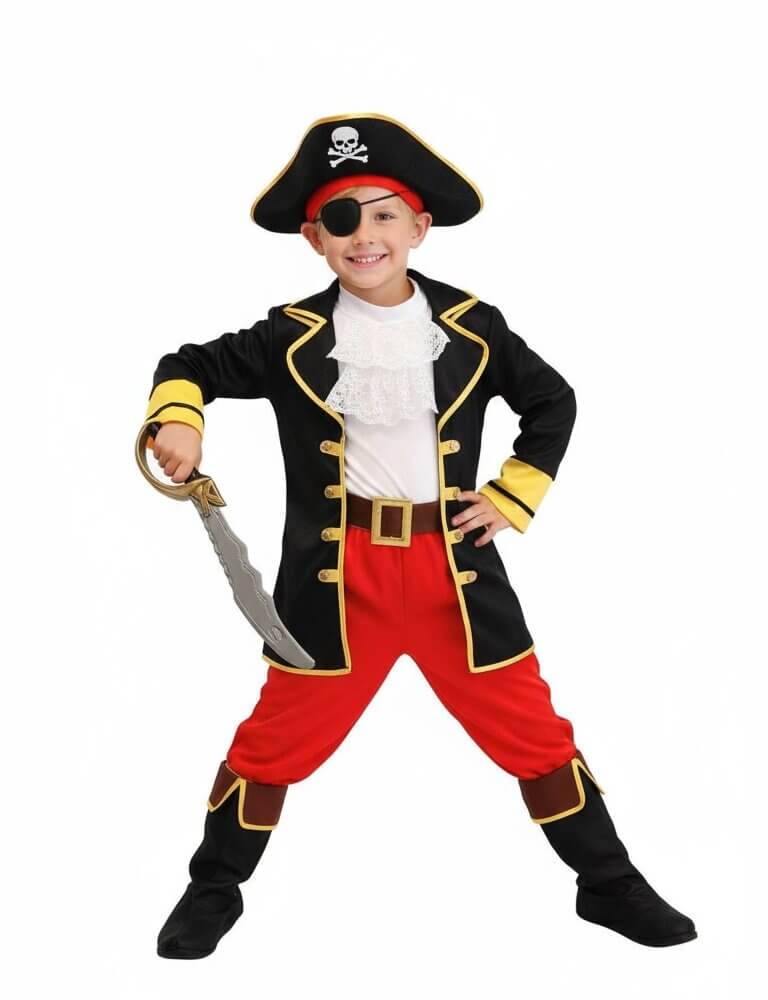 Alternative view of Pirate King Costume Kids Halloween Costume Cosplay Outfit pirate costumes