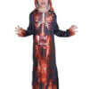 Horror Red Skeleton Robe Costumes - Halloween