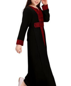 Alternative view of Palestine Thobe Dress - Islamic Full Sleeve Abaya Dress with Palestinian  & Sinai tradition