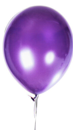 Metallic Lavender Latex Balloons - 12 inches