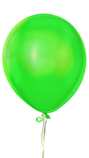 Standard Lime Green Latex Balloon- 12 inches
