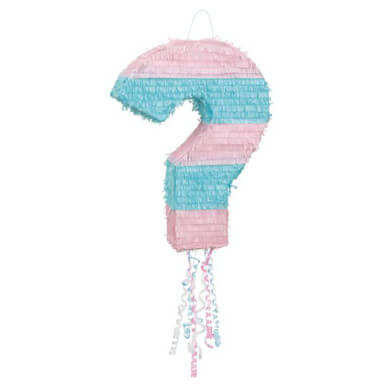 Large pinata Boy or Girl - Question Mark Gender Pi?ata